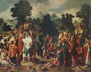 Lucas van Leyden THe Healing of the Blind man of Jericho oil on canvas